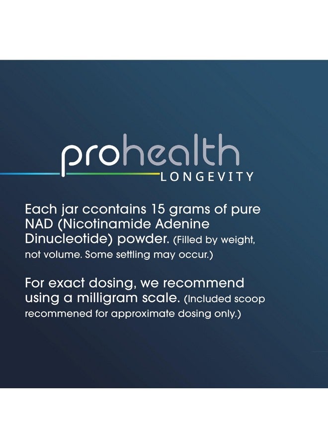 ProHealth بروهيلث NAD+ برو (15 جرام) - تعزيز NAD - مسحوق نيكوتيناميد أدينين ثنائي النوكليوتيد النقي المتاح حيوياً لطول العمر - Image 3