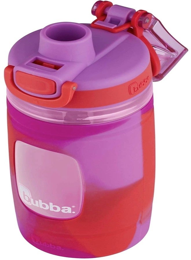 Bubba Flo Kids Water Bottle with Silicone Sleeve, 16oz., Watermelon and Wild Berry - Image 1