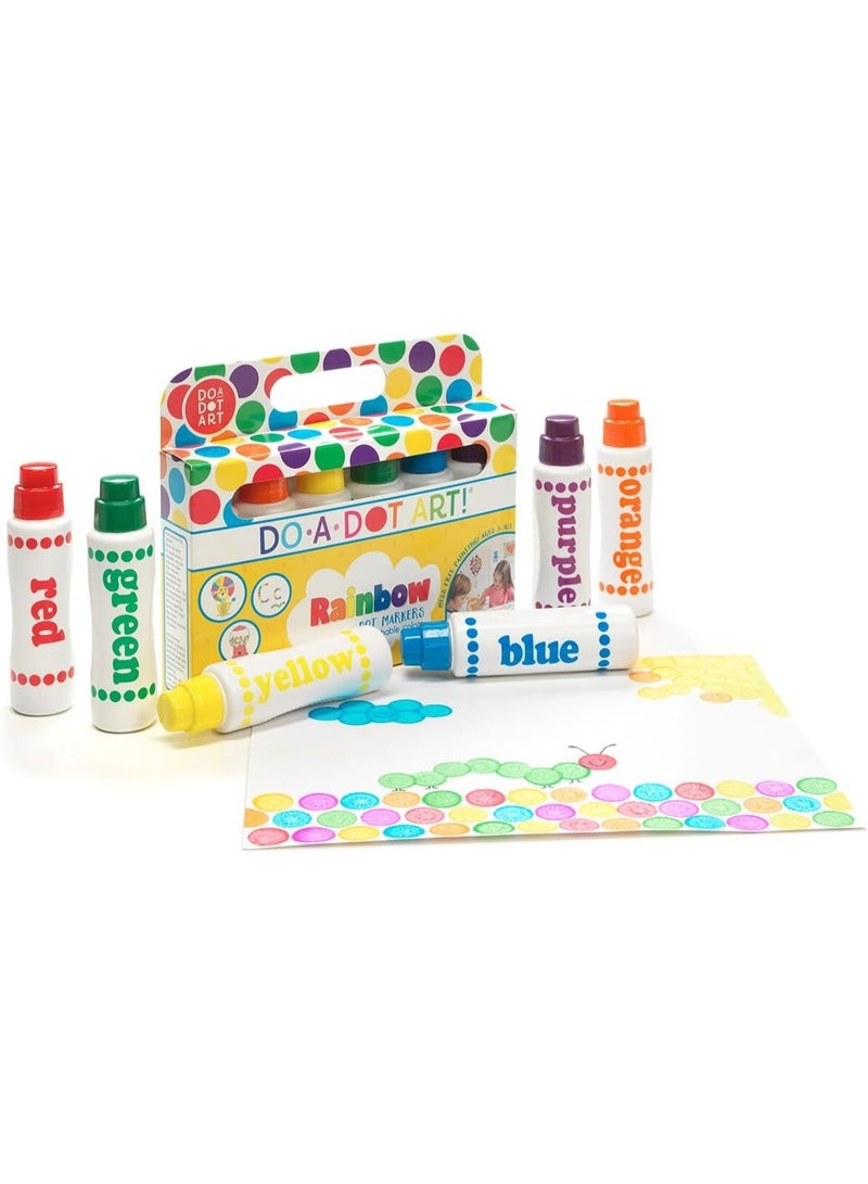 Do.A.Dot Art! Do A Dot Art! Markers 6-Pack Rainbow Washable Paint Markers, The Original Dot Marker, Activity Craft Coloring Supplies for Kids and Toddlers, Made in the USA - Image 2