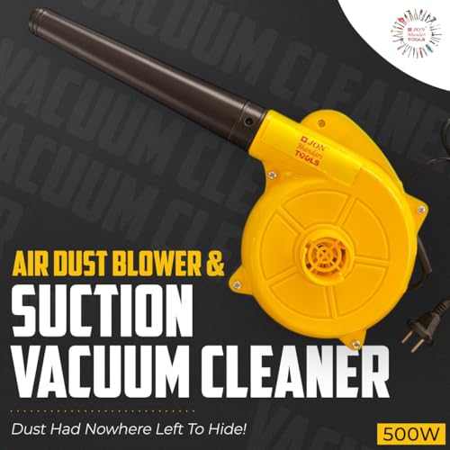 Jon Bhandari Tools Powerful Electric Air Dust Blower & Suction Vacuum Cleaner 500W | 13000 RPM, 2.5 m³/min Airflow | Dual-Mode for Home, Car, Office, Garden & Workshop Cleaning | Lightweight, Portable - Image 3