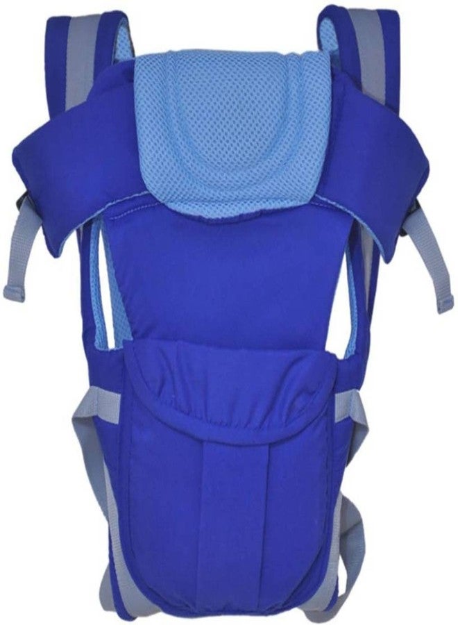Smilecasters Newborn Adjustable 4-in-1 Baby Carrier with Comfortable Head Support and Waist Belt (1-2 Yrs, Blue) - Image 1