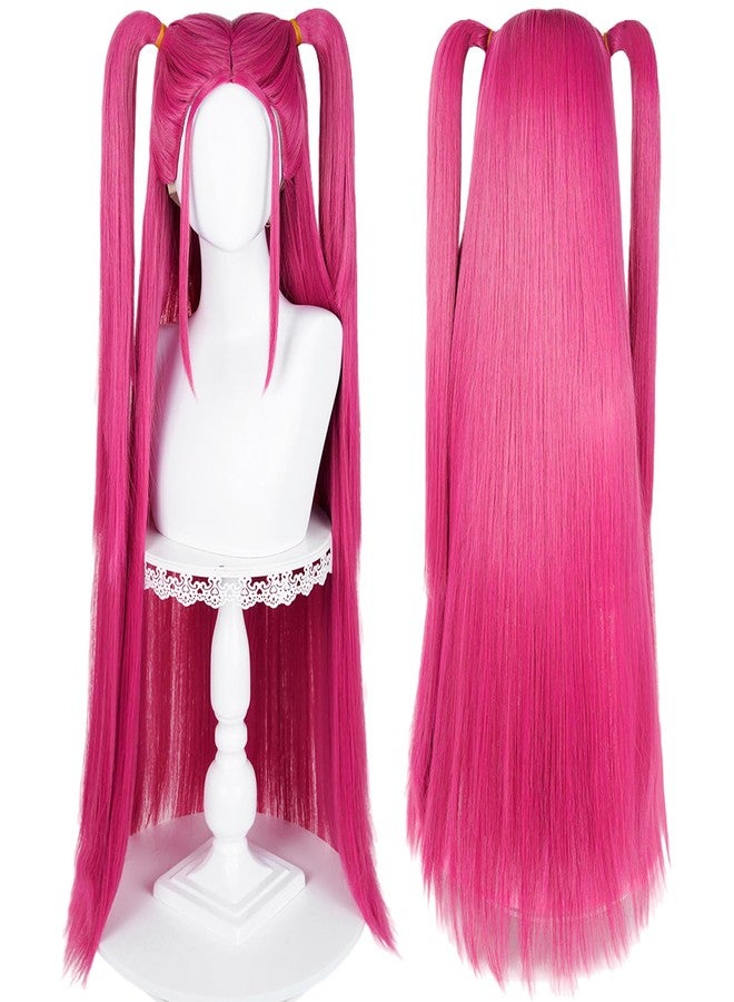 LABEAUTÉ Rose Red Cosplay Wig for Women, Girls High Temp Synthetic Fiber Wig for Cosplay Synthetic Hair Halloween Costume Party Hair - Image 1