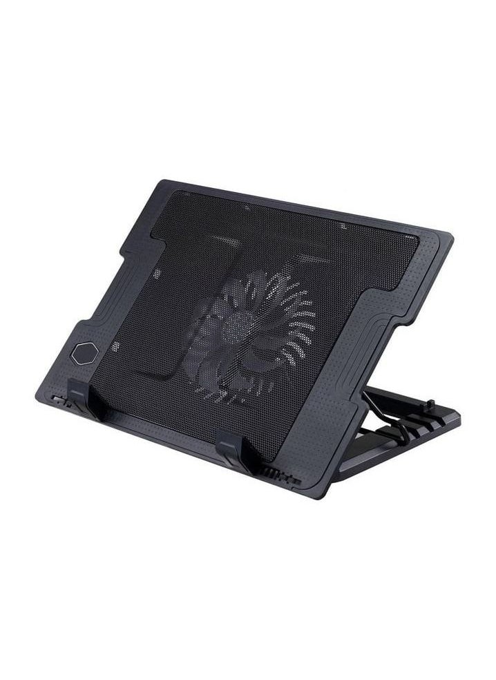Generic - Height Adjustable Laptop Cooler Stand, Notebook Laptop Cooling Pad with One Big Quiet Cooling Fan, Notebook Cooler pad - Image 1