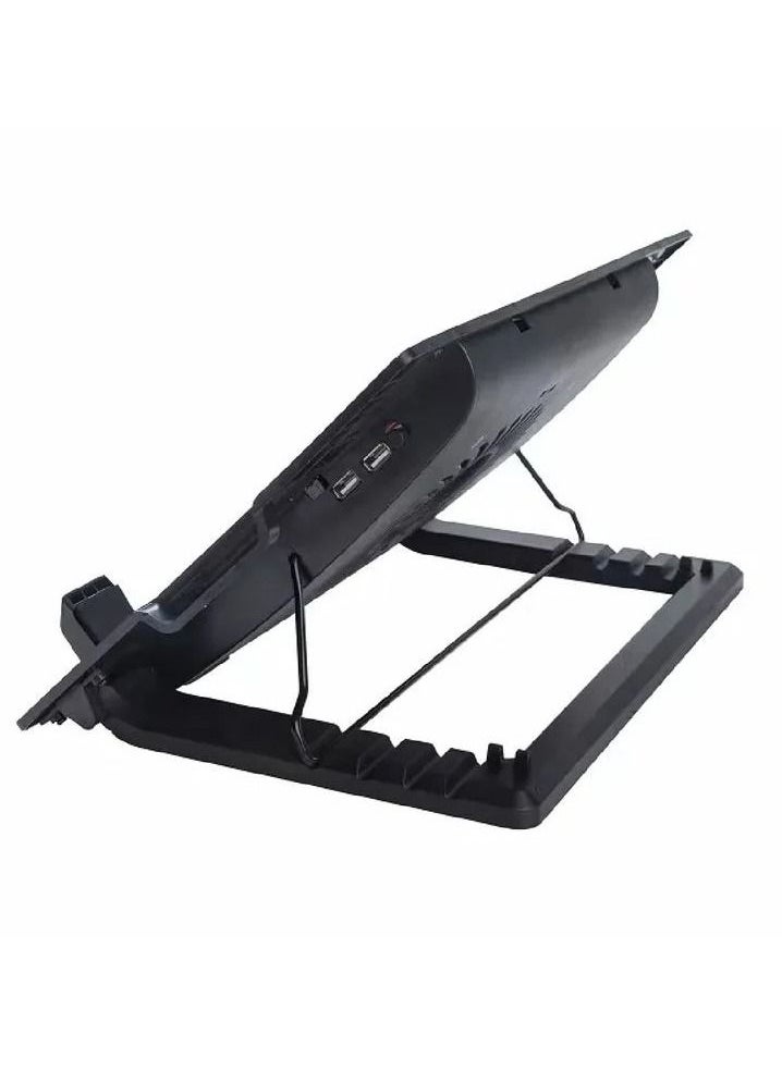 Generic - Height Adjustable Laptop Cooler Stand, Notebook Laptop Cooling Pad with One Big Quiet Cooling Fan, Notebook Cooler pad - Image 1