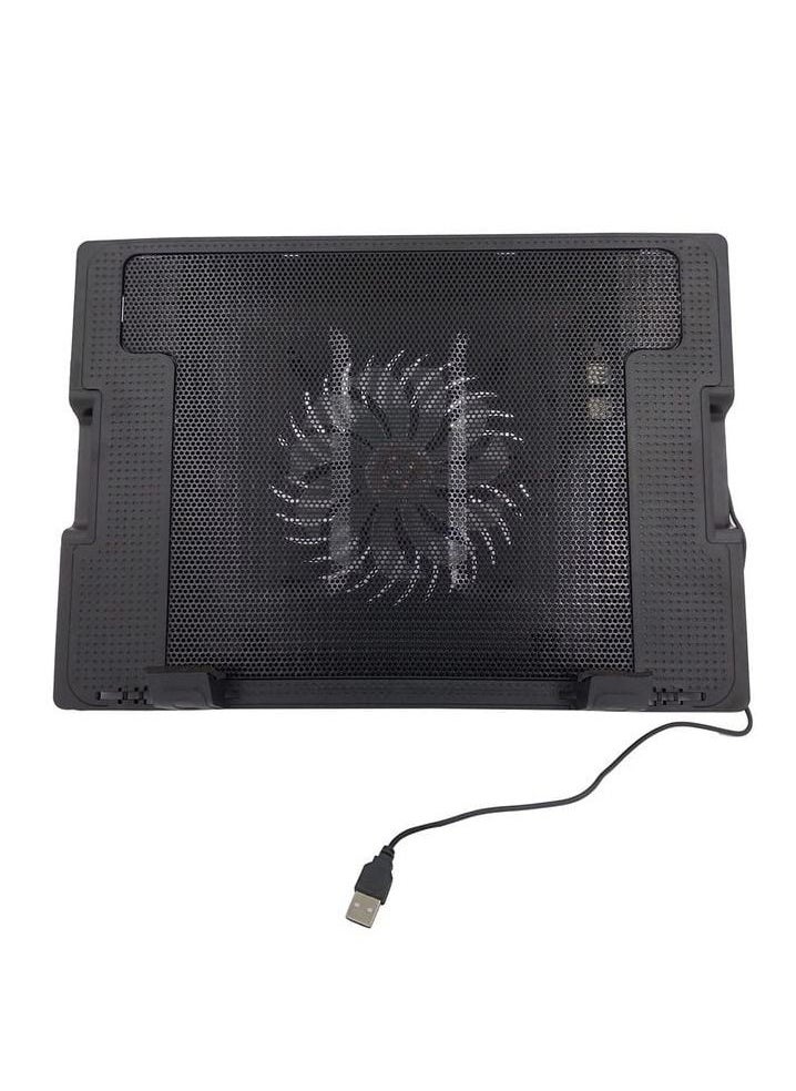 Generic - Height Adjustable Laptop Cooler Stand, Notebook Laptop Cooling Pad with One Big Quiet Cooling Fan, Notebook Cooler pad - Image 1