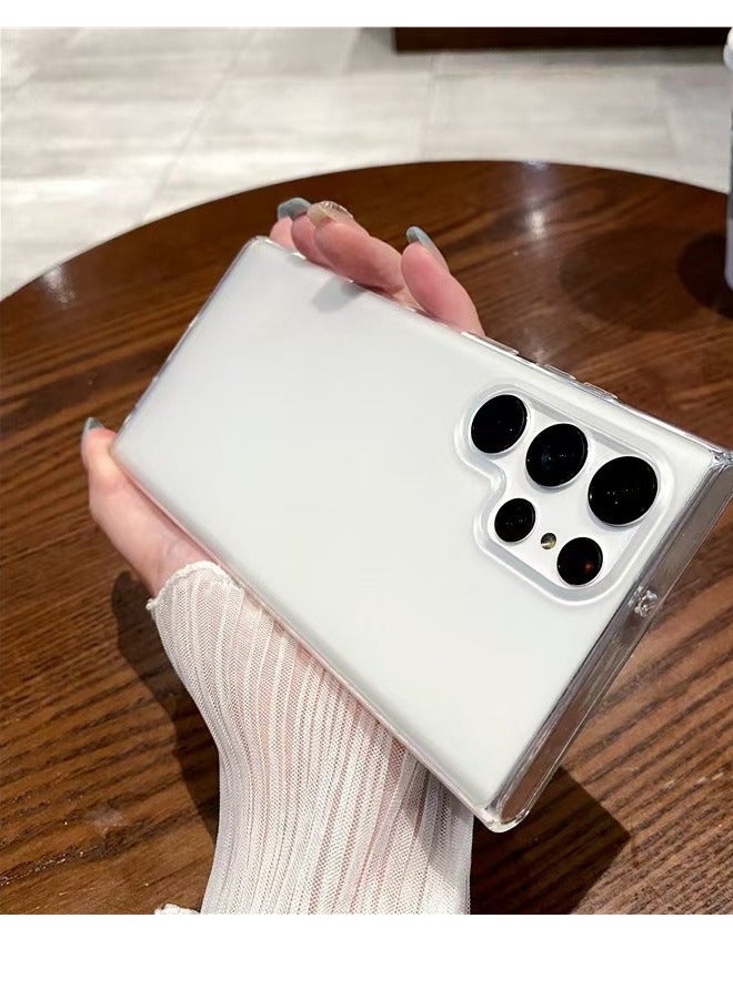 Beauenty Galaxy S23 Ultra Clear Case (6.8 inch), Zero-Fingerprints Anti-scratch Matte Back Cover, Slim and Soft TPU back Magnetic Protector, Full Coverage Drop Protection - Clear - Image 4