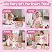 M SANMERSEN Baby Girl Toys 612 Months Dinosaur Rotating Light Up Musical Baby Toys for 06 1218 Months Newborn Infant Crawling Tummy Time Toys Birthday Valentines Day Baby Girl Gifts Pink - Image 4