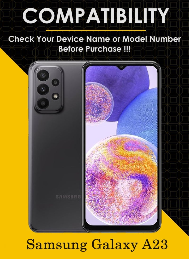 AINA واقي شاشة من الزجاج المقوى 5D مصمم لهاتف Samsung Galaxy A23 مع تغطية كاملة للشاشة من الحافة إلى الحافة وخالي من الفقاعات - Image 3