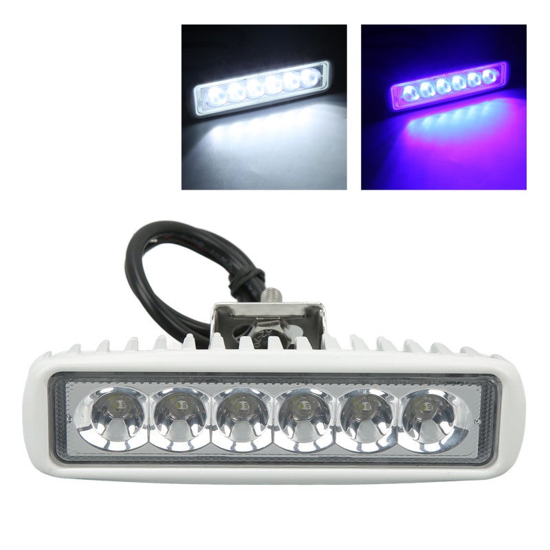 ضوء عمل LED للقارب: جهد 12 فولت إلى 24 فولت مستمر، مصنوع من الألومنيوم، مقاوم للماء بدرجة IP67 - 6 لؤلئات LED ساطعة، مقاومة للصدمات ووفرة في الطاقة لليخت والسيارات المستخدمة في الطرق غير المزروعة والأنشطة الخارجية الليلية - Image 2