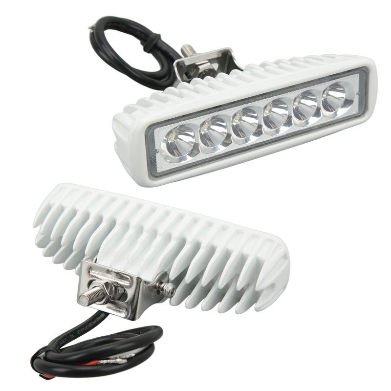 ضوء عمل LED للقارب: جهد 12 فولت إلى 24 فولت مستمر، مصنوع من الألومنيوم، مقاوم للماء بدرجة IP67 - 6 لؤلئات LED ساطعة، مقاومة للصدمات ووفرة في الطاقة لليخت والسيارات المستخدمة في الطرق غير المزروعة والأنشطة الخارجية الليلية - Image 4