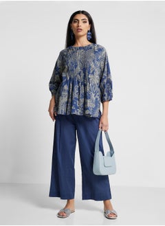 Biba Printed Kurta & Palazzo Set  - Image 1
