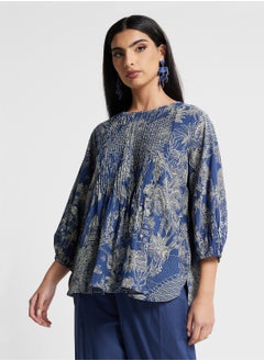 Biba Printed Kurta & Palazzo Set  - Image 3