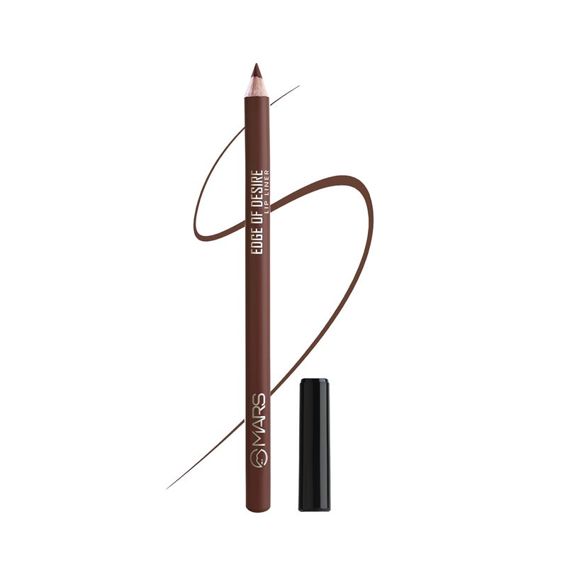 MARS Matte Liner One Swipe Smooth Application Long Lasting Lip Pencil 14gm 14Choco Butter Satin - Image 1
