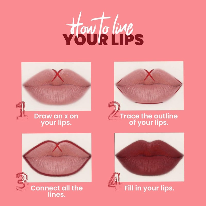 MARS Matte Liner One Swipe Smooth Application Long Lasting Lip Pencil 14gm 14Choco Butter Satin - Image 5