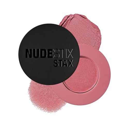 Nudestix STAX All Over Color Blush Balm MultiUse Cream Blush for Cheeks Eyes Lips with Soft Matte Finish Stackable Longwearing Vegan Clean Beauty Makeup Love Roses - Image 1