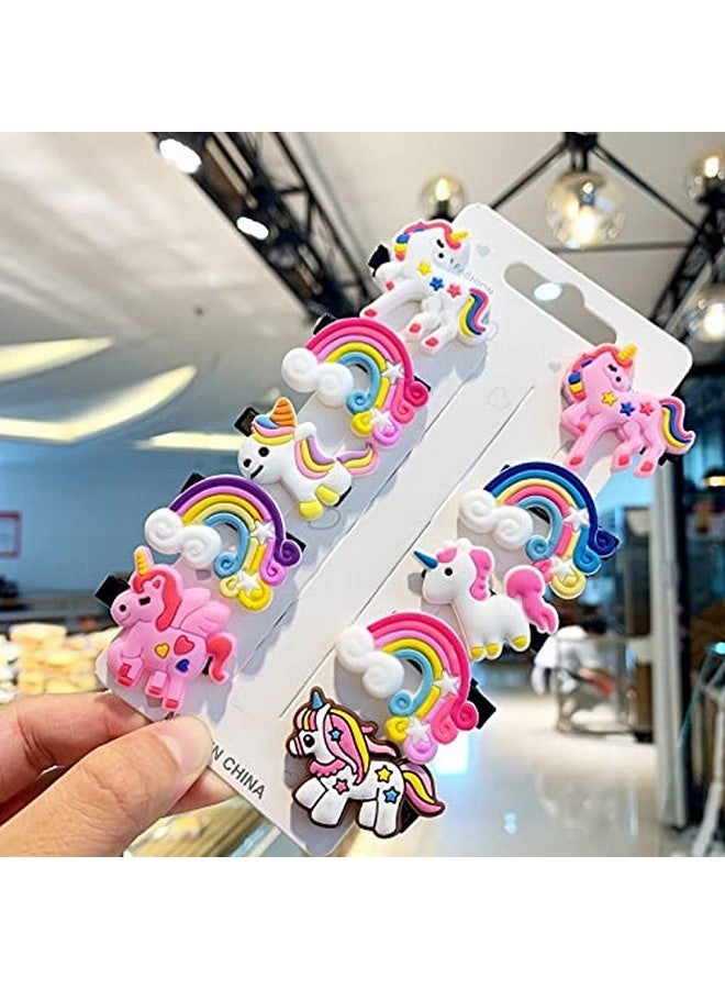 فوكس مجموعة مشابك شعر قوس قزح ملونة ولطيفة للأطفال والفتيات (قوس قزح) (النمط - 1، متعدد الألوان) - Image 2