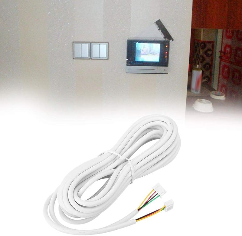 4 نواة 30 متر 0 3 مم كابل نحاسي دائري مرن لجهاز هاتف باب الفيديو ونظام التحكم في الوصول - Image 5