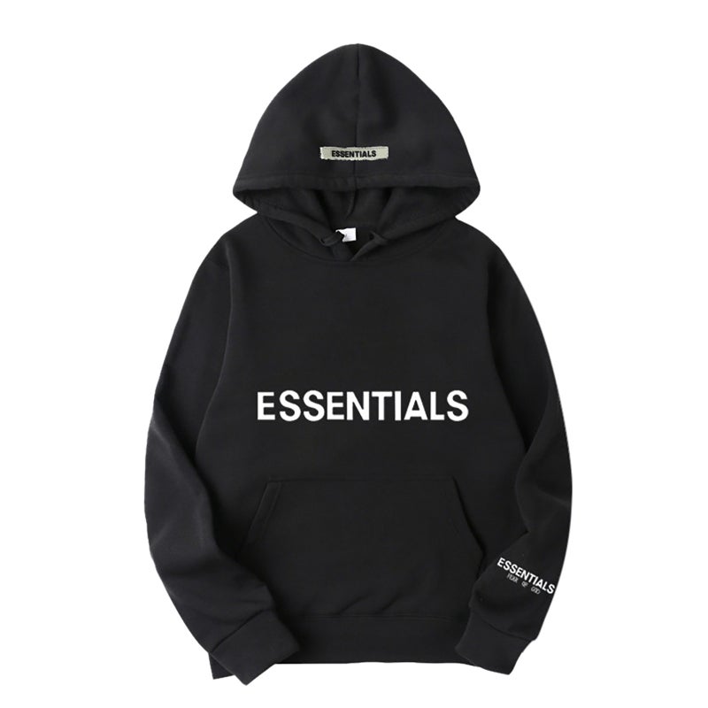 Fear Of God Double-Line Essentials Trend New Chest Logo Pressure Rubber Hooded Vests Fog - Image 2