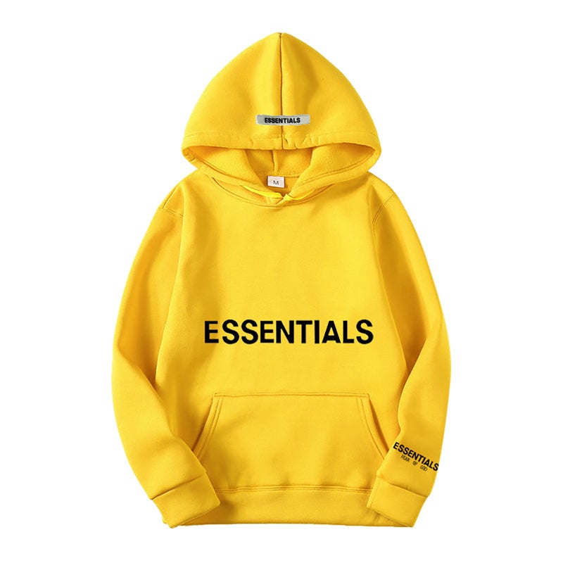 Fear Of God Double-Line Essentials Trend New Chest Logo Pressure Rubber Hooded Vests Fog - Image 3