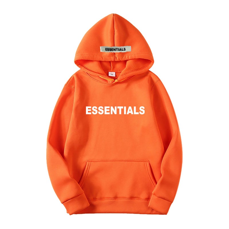 Fear Of God Double-Line Essentials Trend New Chest Logo Pressure Rubber Hooded Vests Fog - Image 1