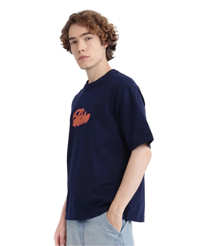 Rare Rabbit Men's Oversized Embroidered T-Shirt