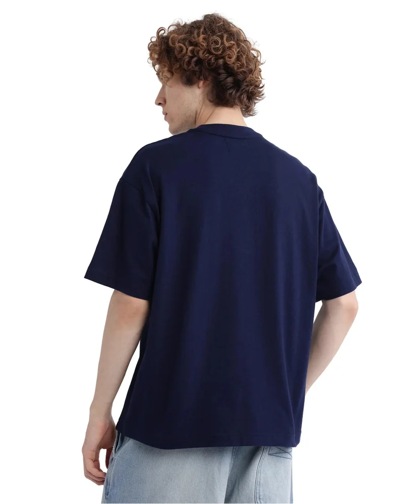 Rare Rabbit Men's Oversized Embroidered T-Shirt