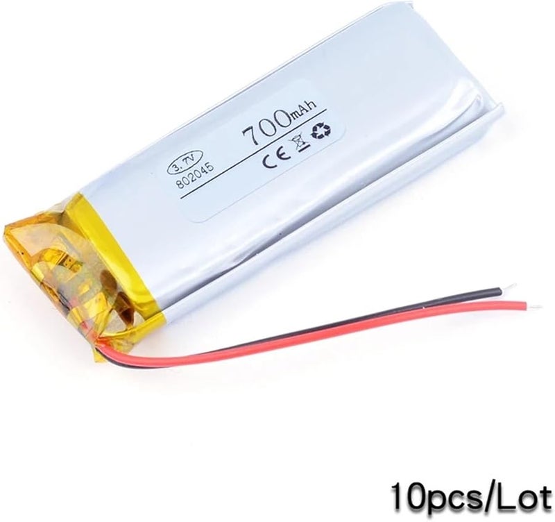 10PCS 3 7V 700mAh Lithium Ion Rechargeable Battery - Image 3