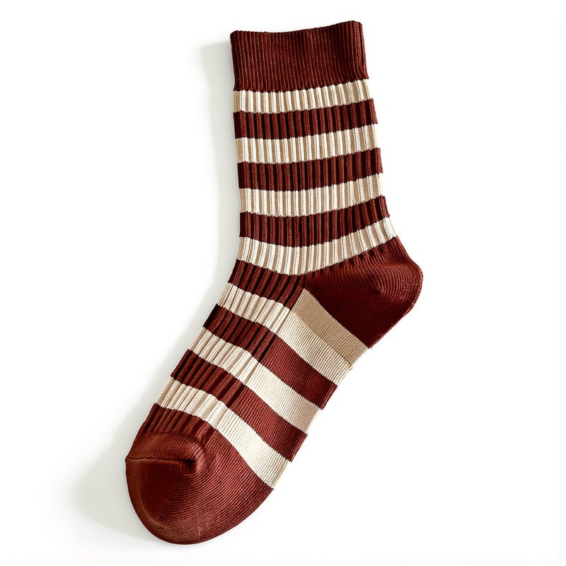 Lightweight Portable Travel Socks Women Striped For Trip Business Trip Use - Image 4