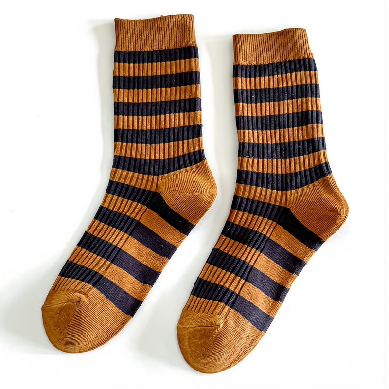 Lightweight Portable Travel Socks Women Striped For Trip Business Trip Use - Image 5