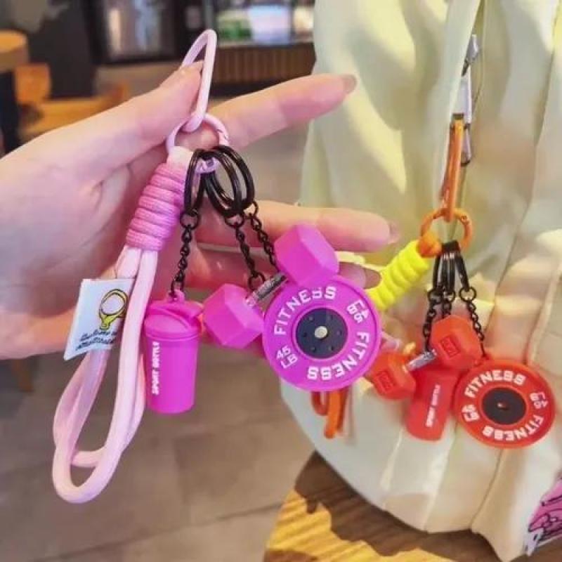 Fitness Keychain 5.91 Inches Durable Plastic & Metal Construction - Tangible Fitness Goal Reminder Pocket Amulet for Fitness Enthusiasts & Gym Goers - Image 4