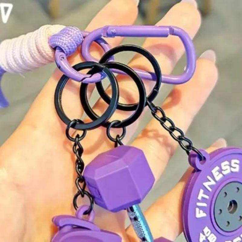 Fitness Keychain 5.91 Inches Durable Plastic & Metal Construction - Tangible Fitness Goal Reminder Pocket Amulet for Fitness Enthusiasts & Gym Goers - Image 5
