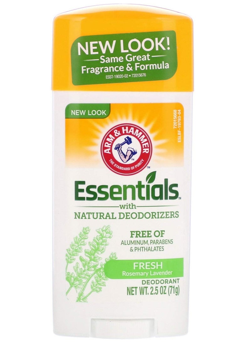 Arm & Hammer Essential with Natural Deodorizer Fresh Rosemary Lavender Deodorant 71g - Image 1
