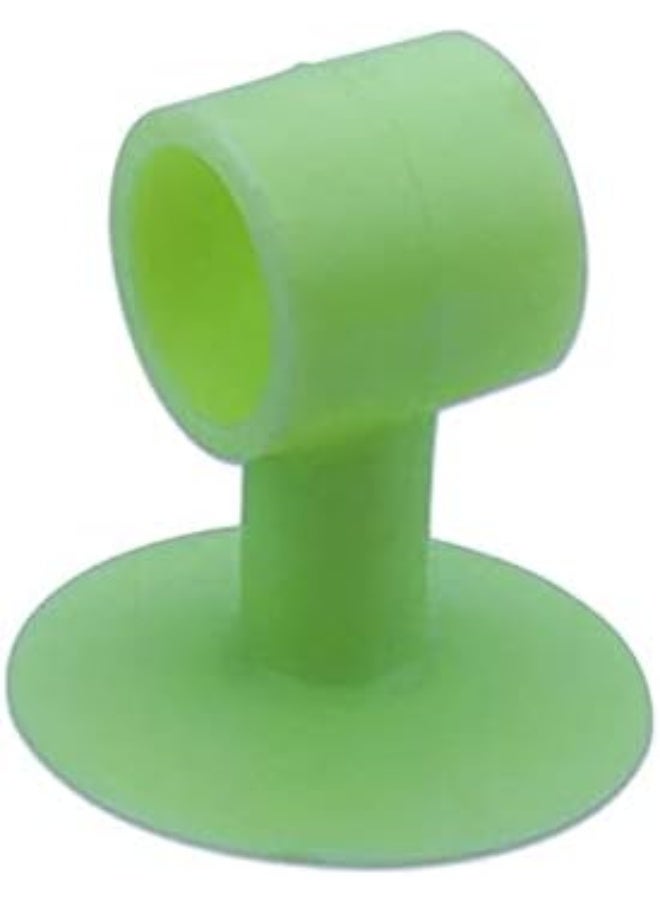 5pcs Household Anti-collision Silicone Doorknob Wall Mute Crash Pad Door Cabinet Door Handle Silencer Cushion Door Stopper (Green) - Image 1