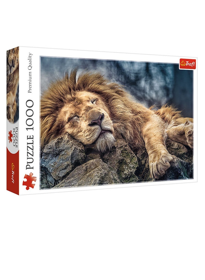 Trefl - Sleeping Lion Puzzle 1000 Pieces - 10447 - Image 1