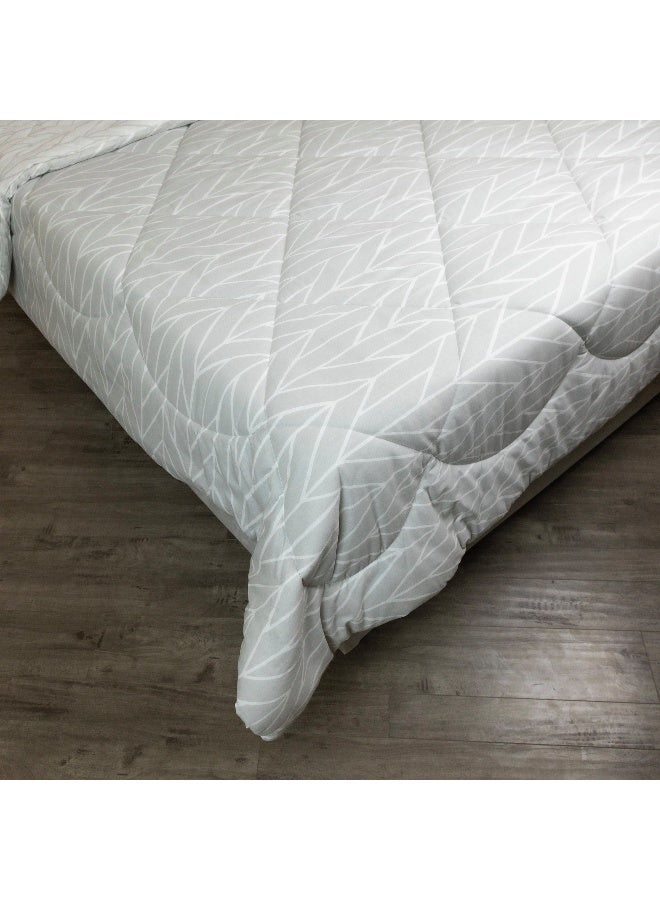 Home Box طقم لحاف مالطا 3 قطع مطبوع من القطن سوبر كينغ 240 × 240 سم - Image 3