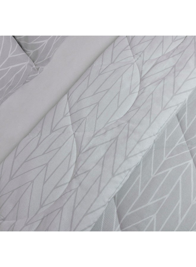 Home Box طقم لحاف مالطا 3 قطع مطبوع من القطن سوبر كينغ 240 × 240 سم - Image 4