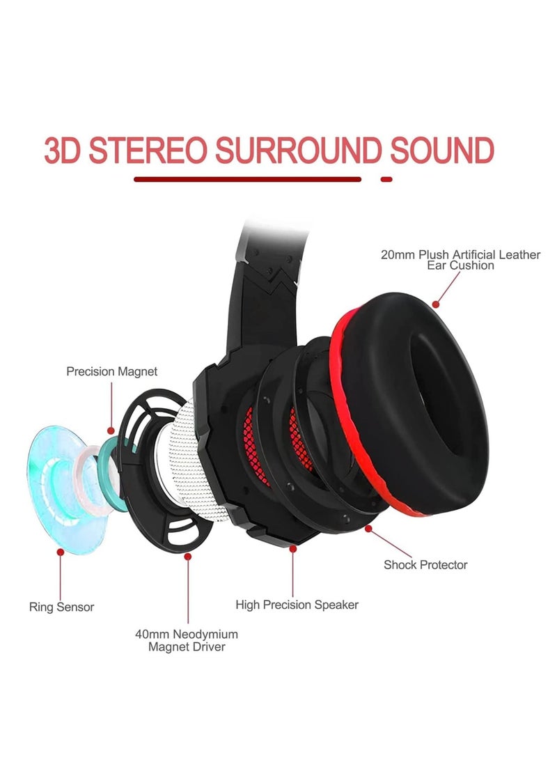 G2000 Wired Over-Ear Gaming Headsets With Mic For PS4/PS5/XOne/XSeries/NSwitch/PC - Image 2