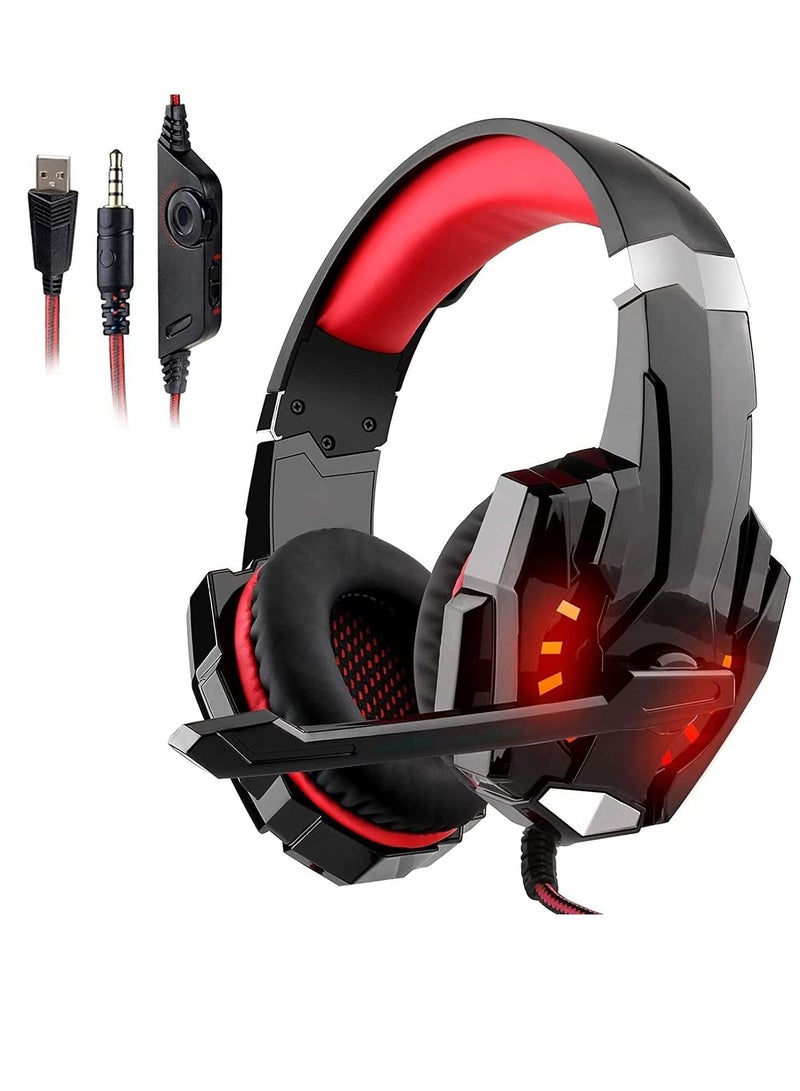 G2000 Wired Over-Ear Gaming Headsets With Mic For PS4/PS5/XOne/XSeries/NSwitch/PC - Image 1