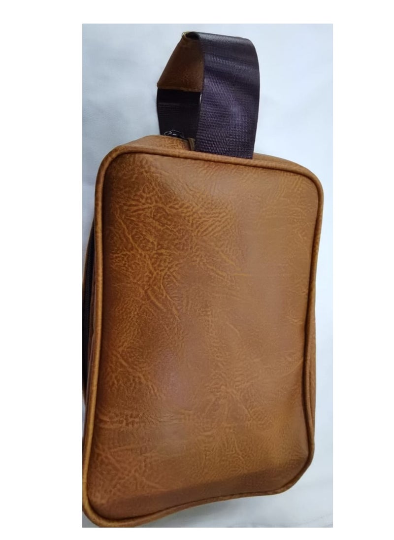 Jeep Buluo Multi-pocket business handbag, high-quality Havana leather  - Image 4