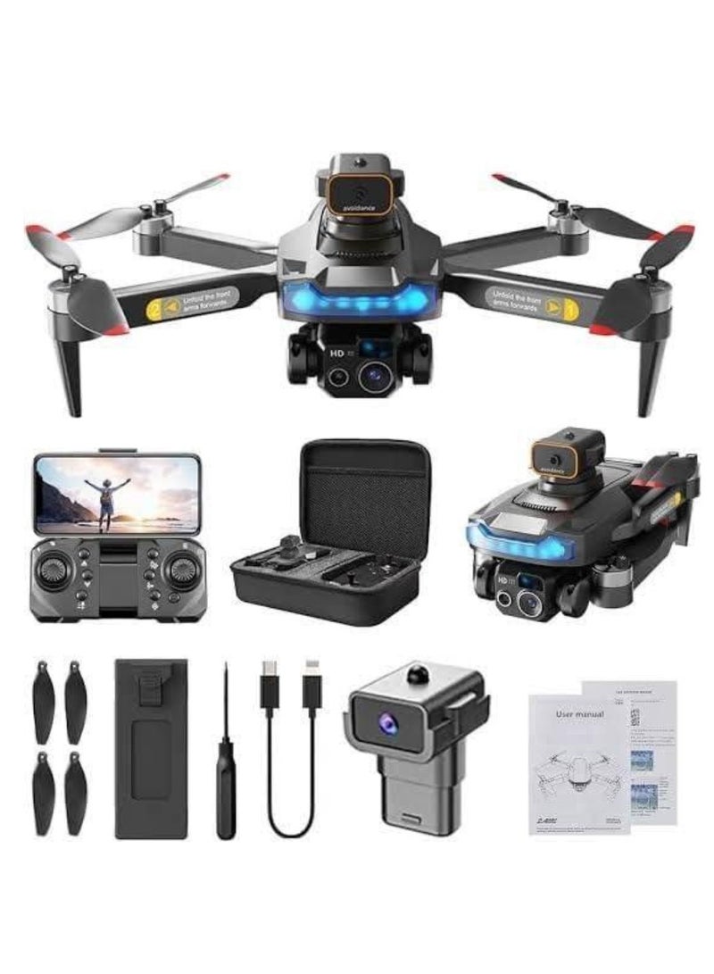 JAJEEK P15 Pro Drone with 1080P HD Camera – WiFi FPV Live Streaming, Smart Altitude Hold, Gesture & Voice Control, One-Key Return, 360° Flips, Headless Mode, Foldable & Lightweight, Long Battery Life – Perfect for Beginners, Travel & Aerial Photography - Image 1