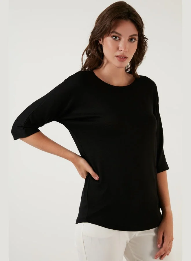 ليلا Lela Truvakar Sleeveless Crew Neck Basic Cotton Blouse Women's Blouse 5863589
