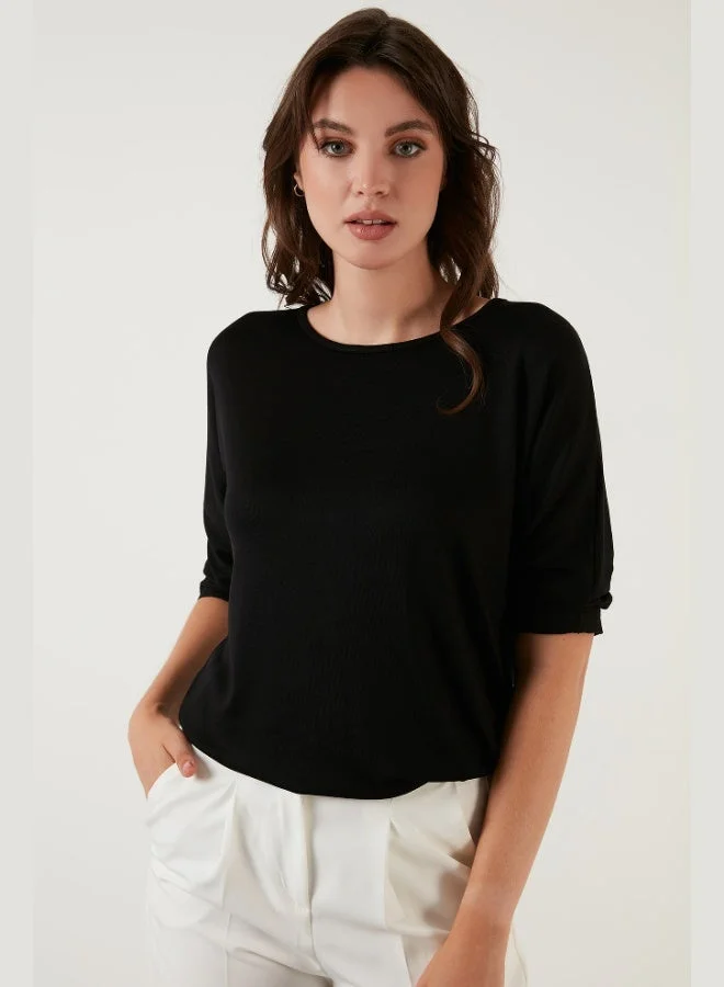 ليلا Lela Truvakar Sleeveless Crew Neck Basic Cotton Blouse Women's Blouse 5863589
