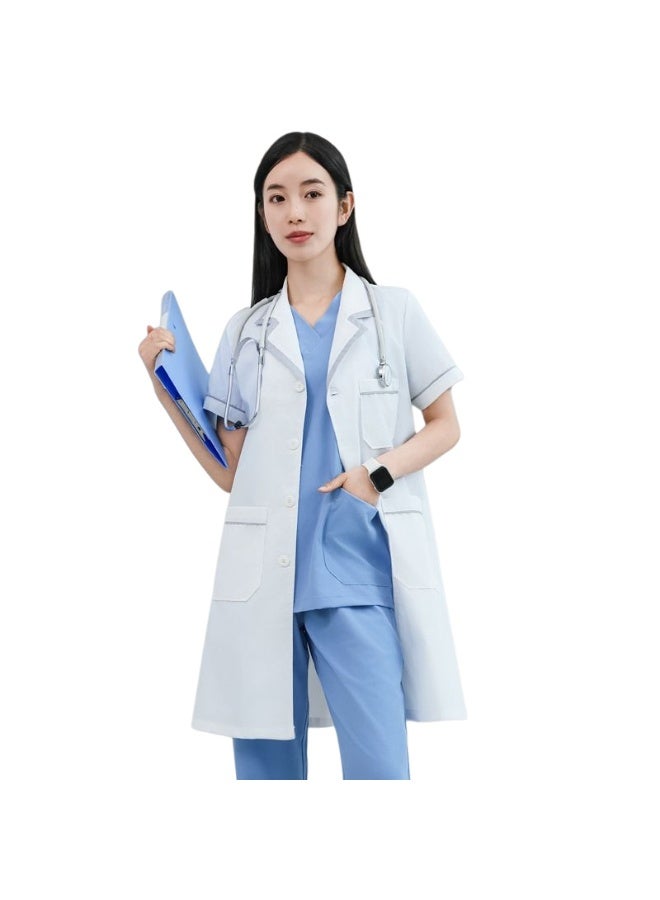 KUYING New Doctor Nurse Work Clothes White Coat