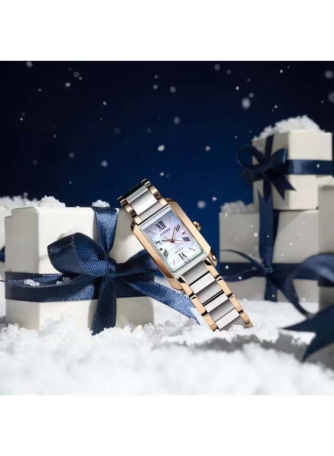 سيتيزن Eco-Drive Women’s Watch EW5624-54Y, 32.5 mm White Dial, Two-Tone Stainless Steel Case & Bracelet, 50 m WR - Image 3