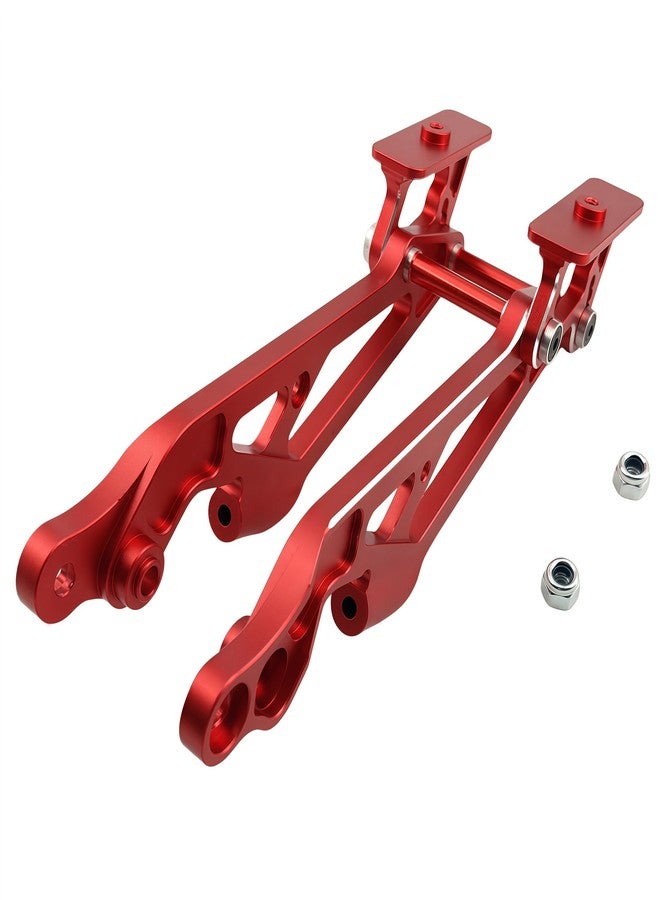 Ruivexi CNC Aluminum Rear Wing Mount Compatible with Arrma 1/8 Kraton, Notorious, Outcast, Talion, Typhon 6S BLX - Red T6 Alloy Upgrade, Replaces AR320347 - Image 1