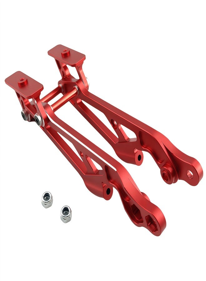 Ruivexi CNC Aluminum Rear Wing Mount Compatible with Arrma 1/8 Kraton, Notorious, Outcast, Talion, Typhon 6S BLX - Red T6 Alloy Upgrade, Replaces AR320347 - Image 3