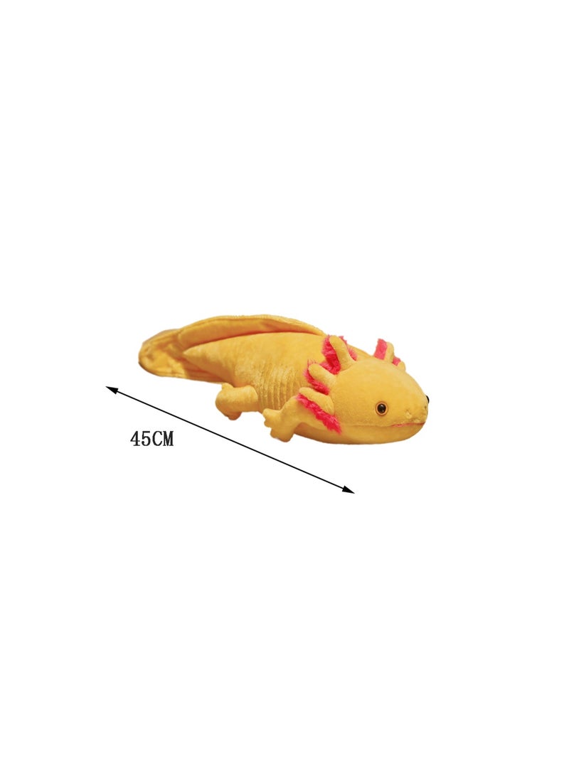 45 CM Cute Salamander Plush Toy Soft Stuffed Animal Doll For Girls And Boys All Ages Gift （Yellow） - Image 2