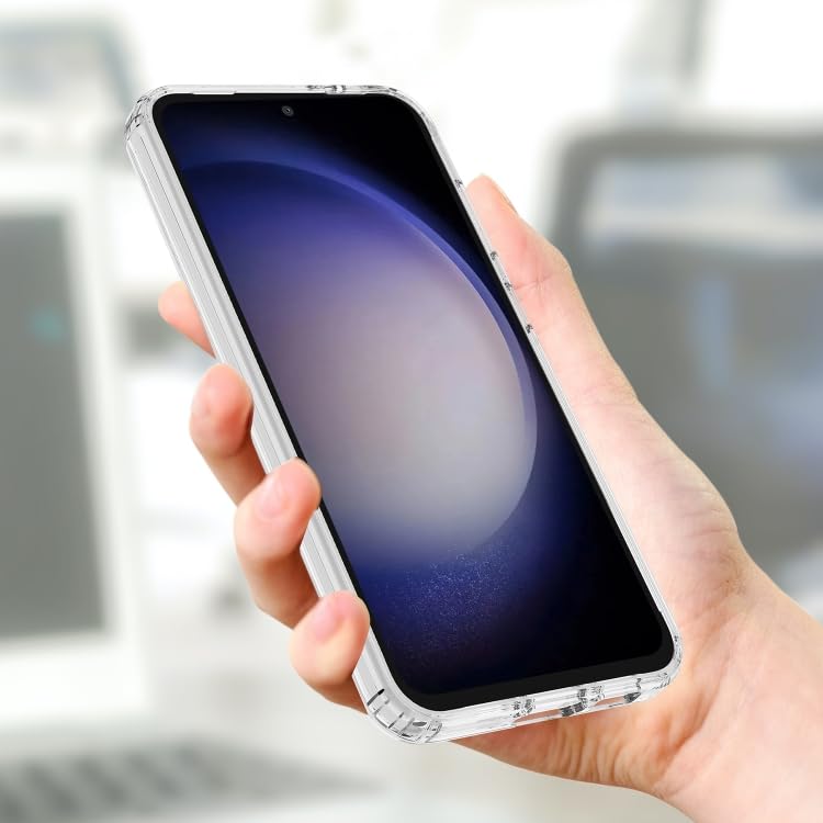 CASENED Clear Magnetic Case for Samsung Galaxy S24 FE-Magnetic Style, Shockproof Corners, Transparent - Image 5
