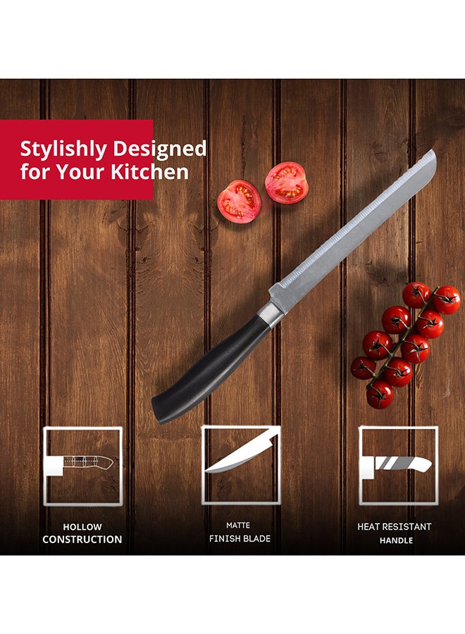Feelings Stainless Steel Knife with Black Handle 21cm RC-KQ0791  - Image 5