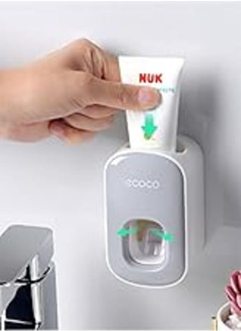PRIME SHOP - Ecoco Bathroom Automatic Eyebrow Dispenser (1 Device) - Hands Free Automatic Toothpaste Holder